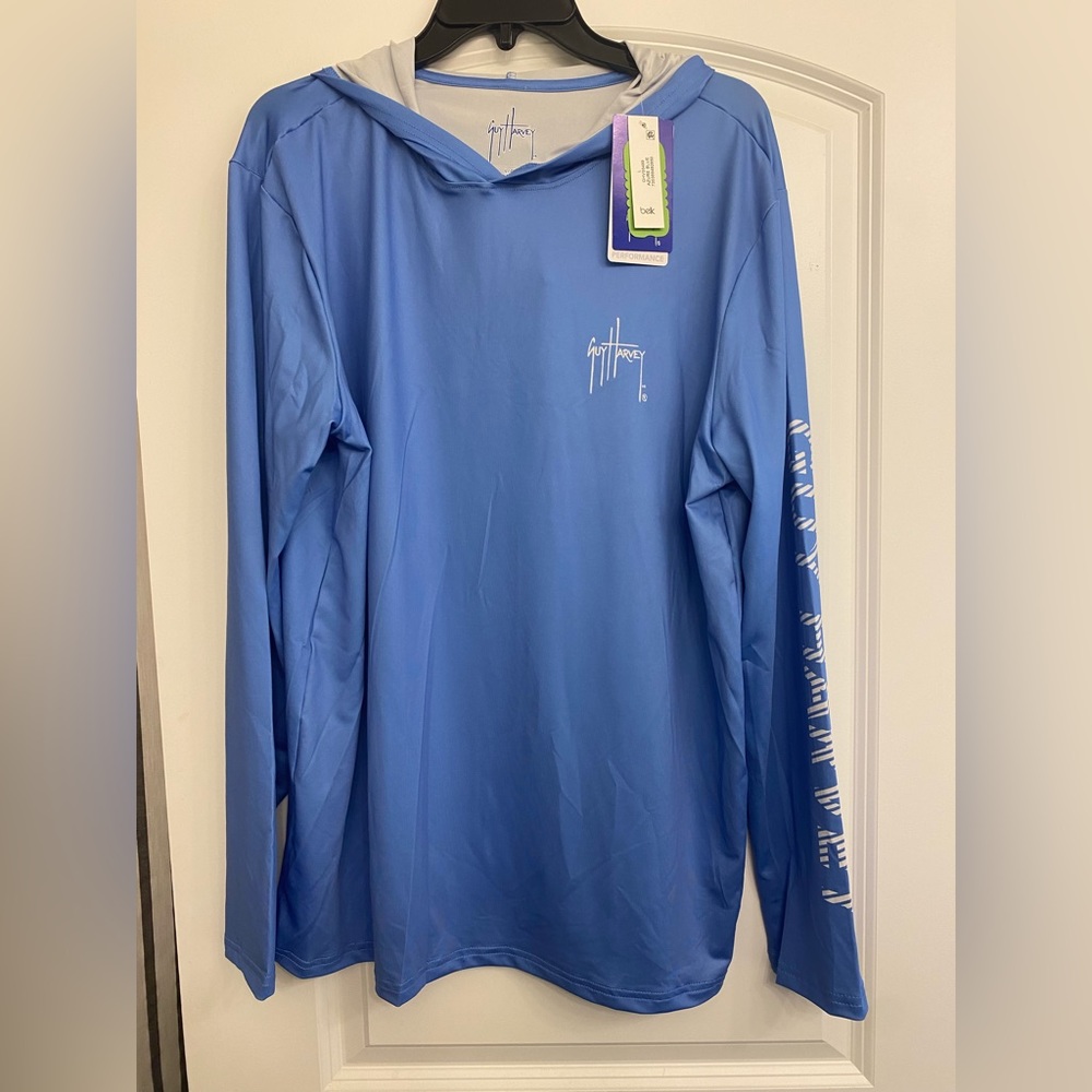Guy Harvey Long Sleeve Hooded Shirt